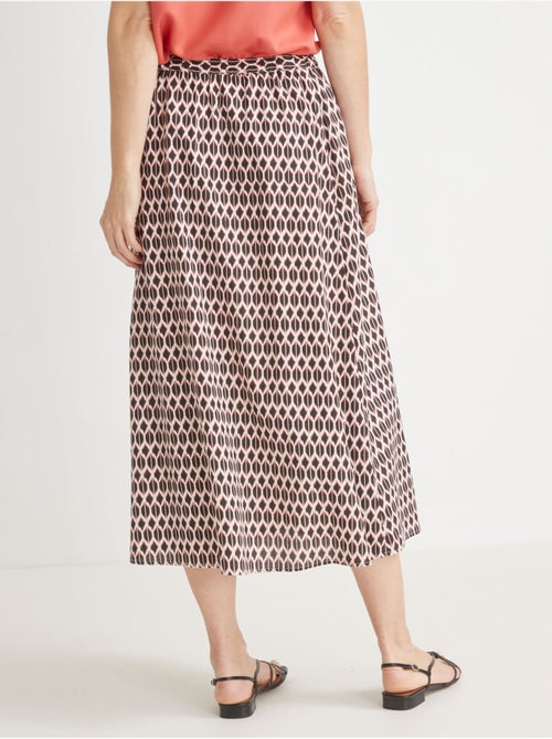 Jupe fluide à taille élastiquée - Kiabi