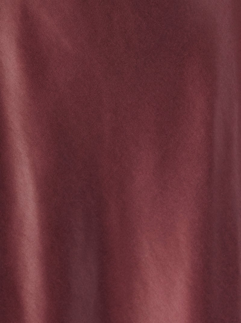 Jupe fluide satinée - Damart Bordeaux - Kiabi