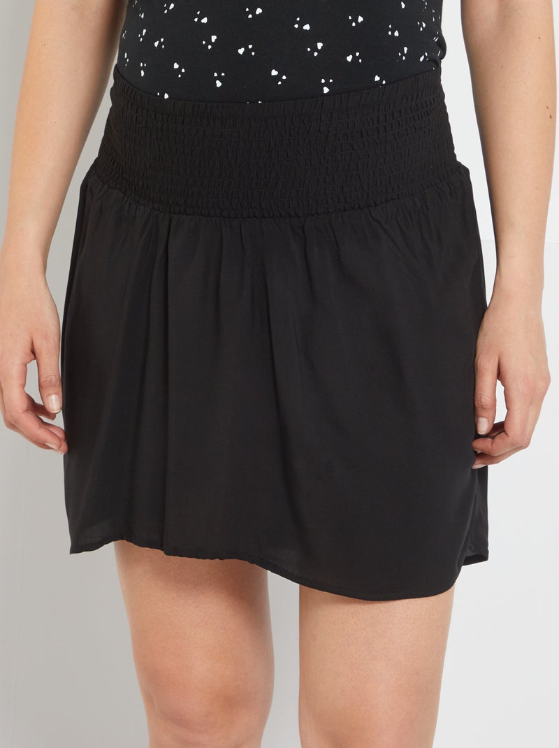 Jupe grossesse courte noir - Kiabi