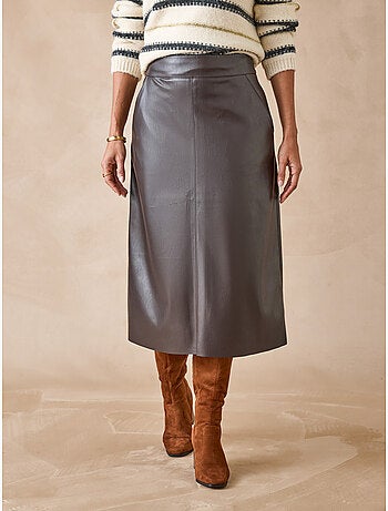 Jupe imitation cuir - DAXON