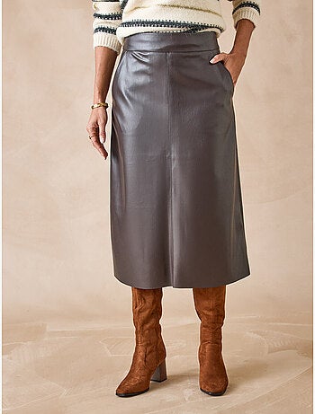 Jupe imitation cuir - DAXON