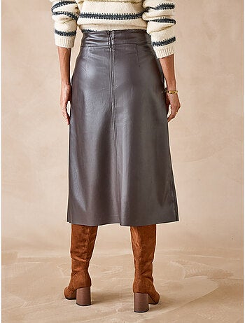 Jupe imitation cuir - DAXON
