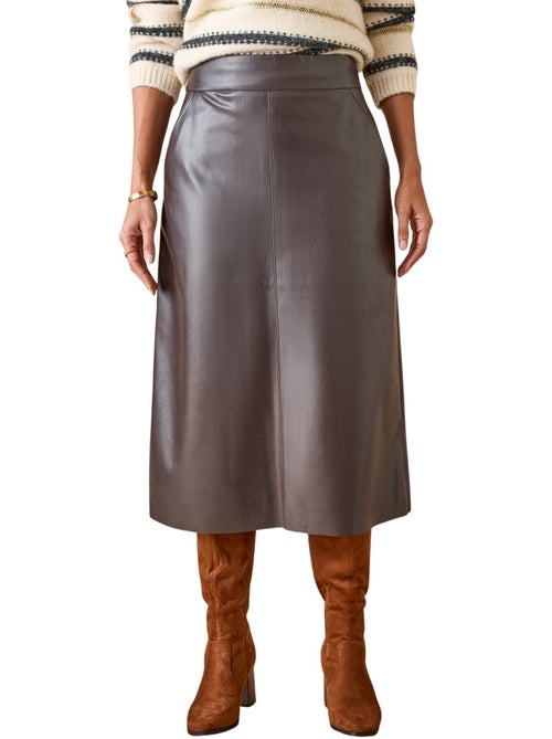 Jupe imitation cuir - DAXON - Kiabi