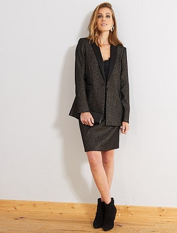 Jupe jacquard brillant - Kiabi