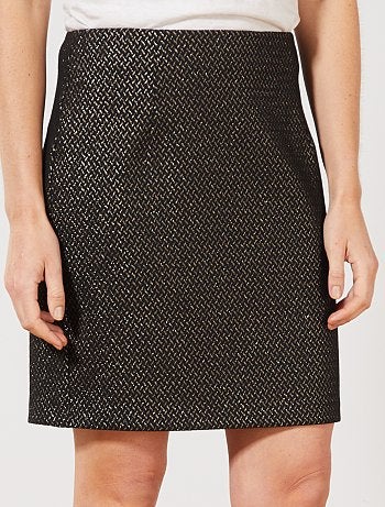Jupe jacquard brillant - Kiabi