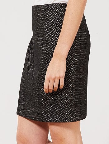 Jupe jacquard brillant - Kiabi