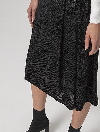 Jupe jacquard velours - Damart