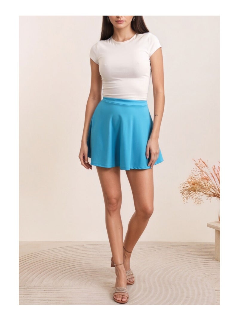 Jupe Kebello Bleu turquoise - Kiabi