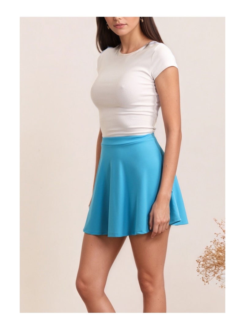 Jupe Kebello Bleu turquoise - Kiabi