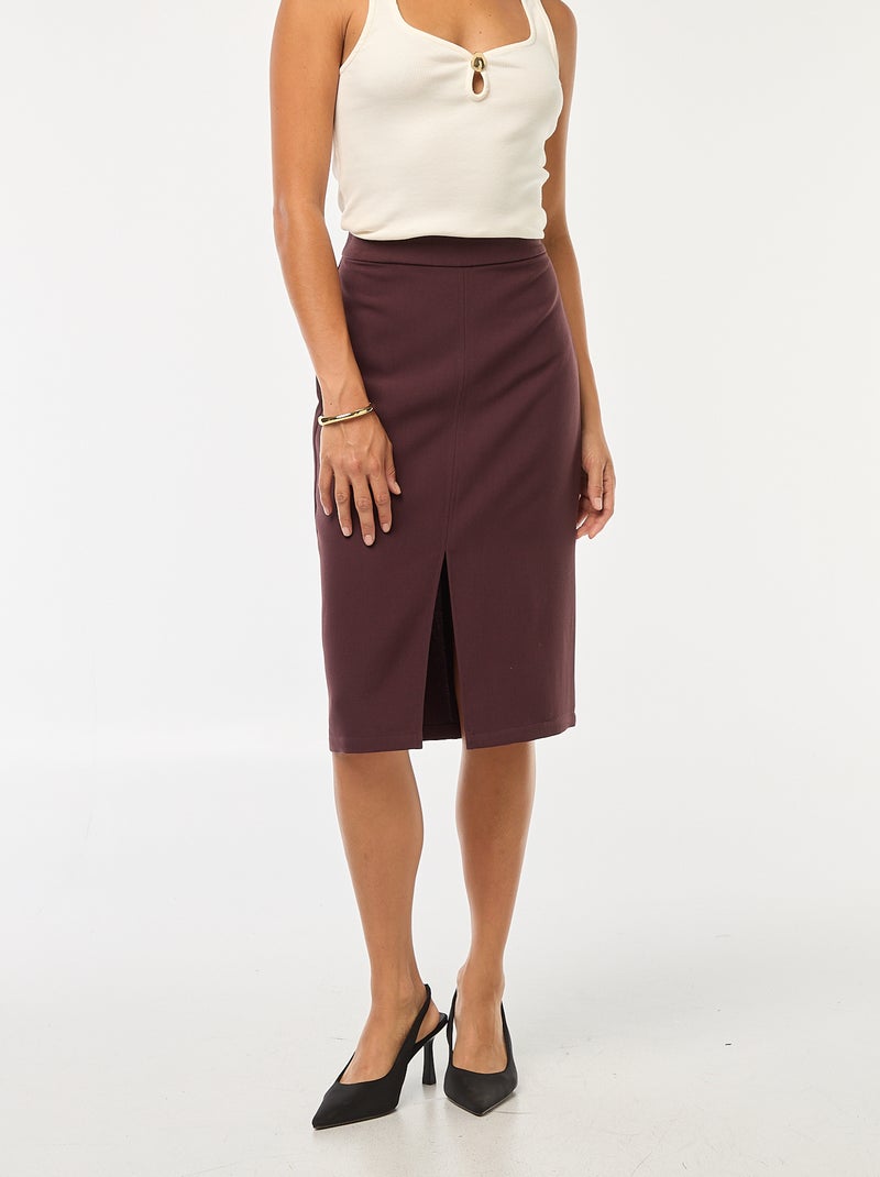 Jupe large taille haute Violet - Kiabi