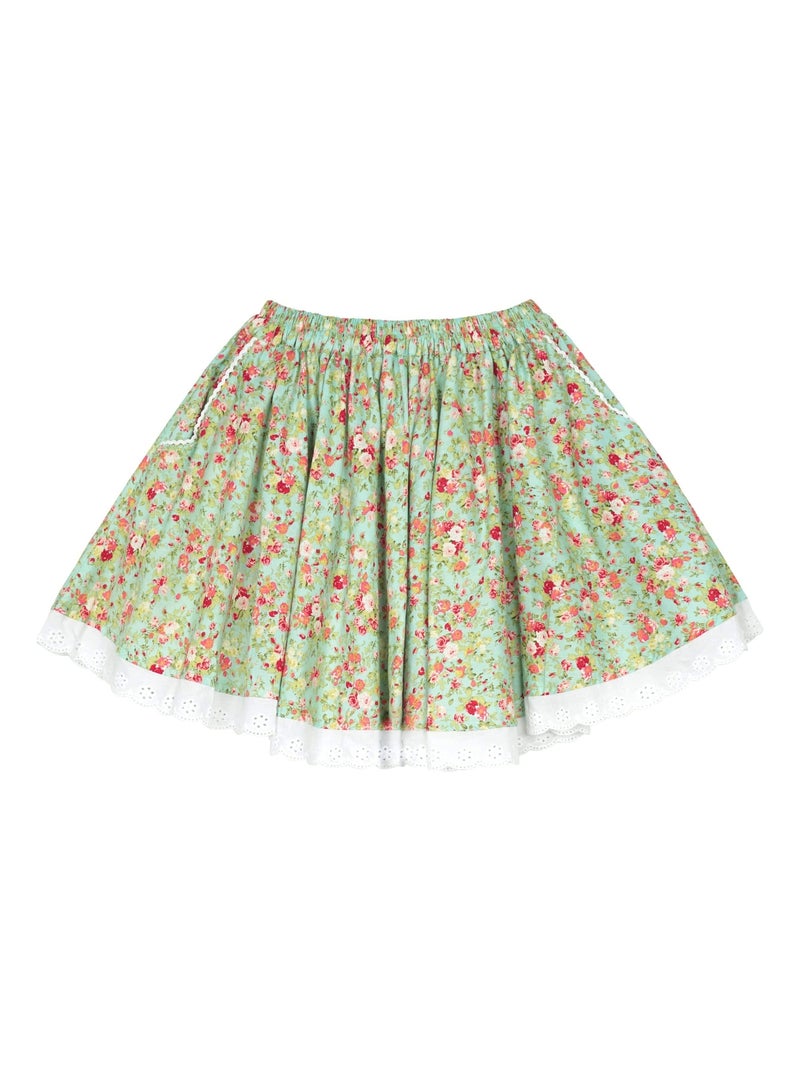 Jupe Liberty   Qui Tourne  CANCAN - La Faute à Voltaire Vert d'eau - Kiabi