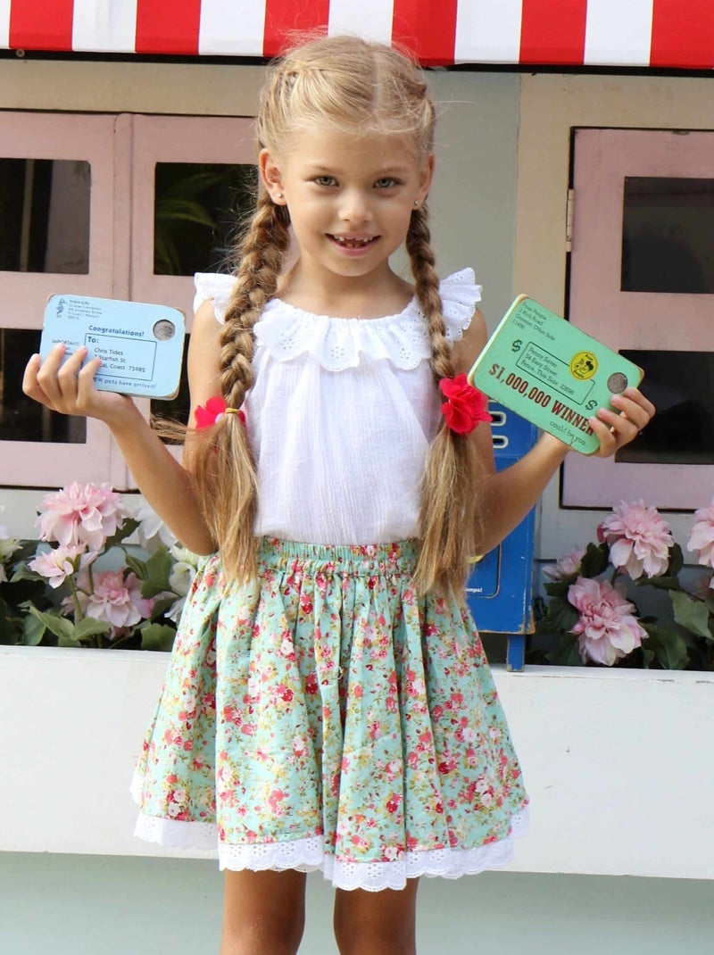 Jupe Liberty   Qui Tourne  CANCAN - La Faute à Voltaire Vert d'eau - Kiabi