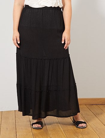 Jupe longue à étages - Kiabi
