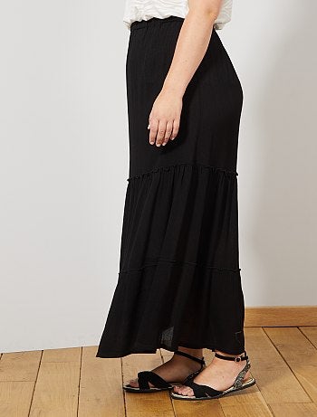 Jupe longue à étages - Kiabi