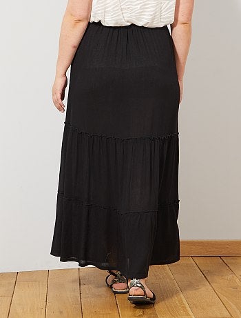 Jupe longue à étages - Kiabi