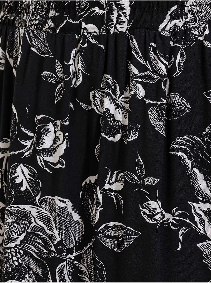 Jupe longue à motifs bdart Noir - Kiabi
