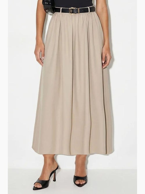 Jupe longue à taille haute et ceinture lucci - Kiabi Jupe longue à taille haute et ceinture lucci - Kiabi
