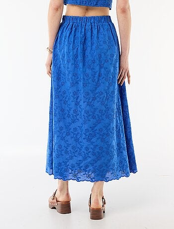 Jupe longue avec broderie anglaise