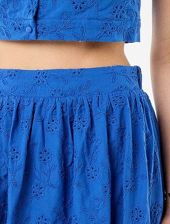 Jupe longue avec broderie anglaise