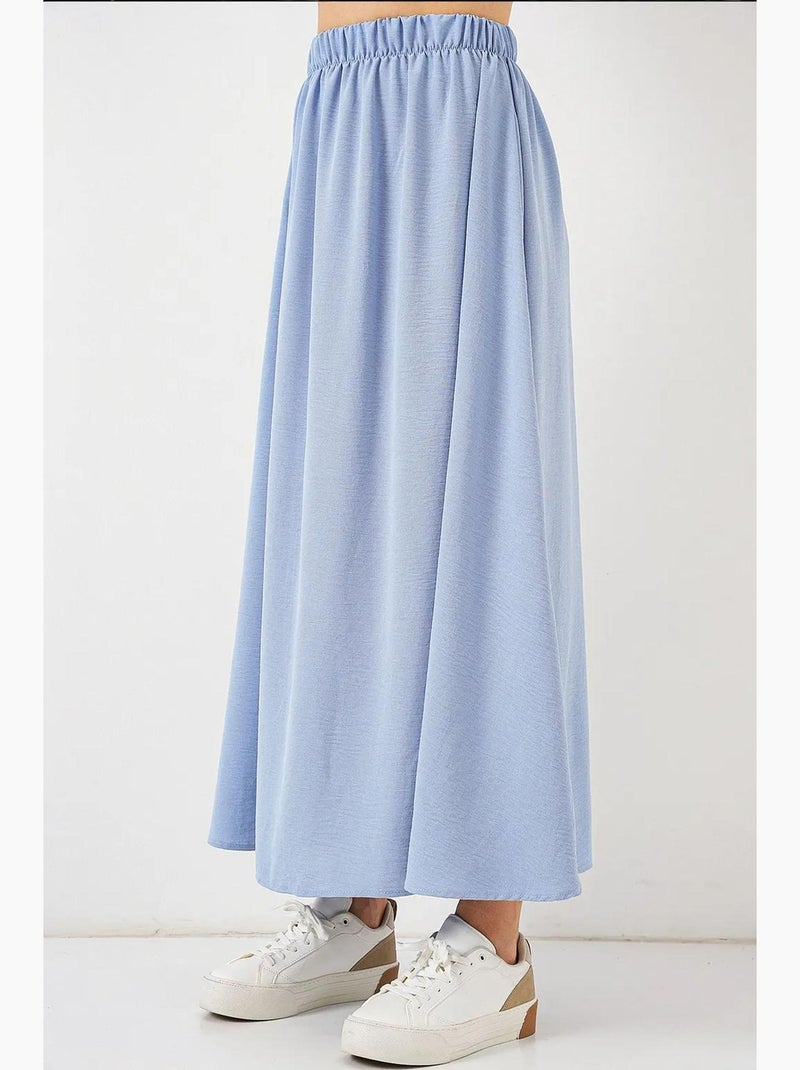 Jupe longue ayrobin 8050 bdart Bleu clair - Kiabi