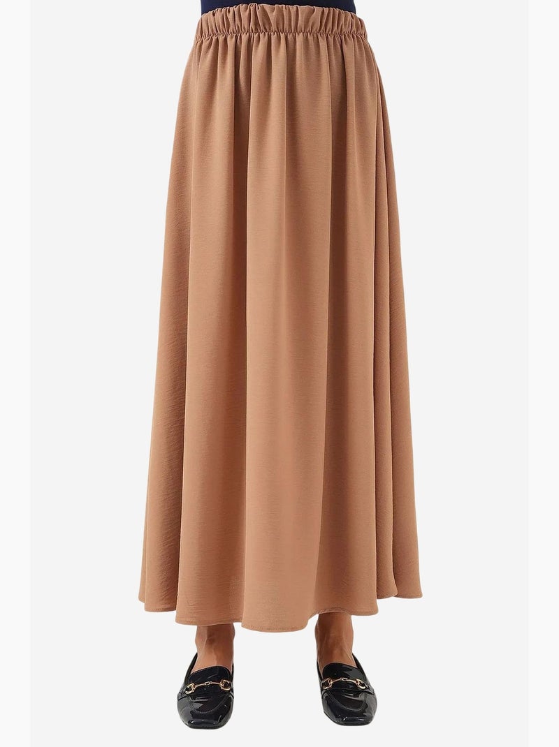 Jupe longue ayrobin 8050 bdart - Camel - Femme - 19.50€ - Kiabi