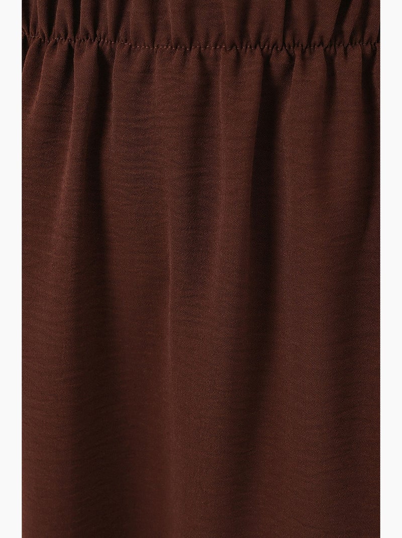 Jupe longue ayrobin 8050 bdart Marron chocolat - Kiabi