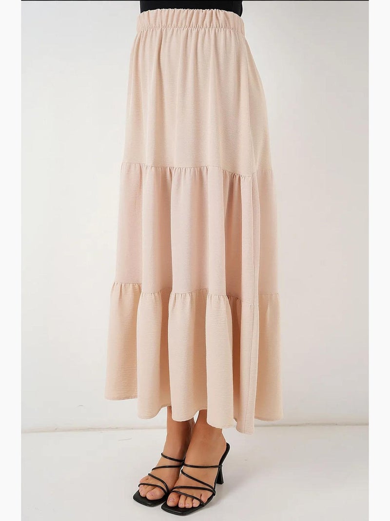 Jupe longue ayrobin bdart Beige argile - Kiabi
