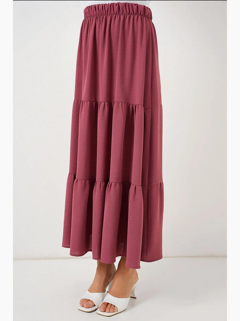 Jupe longue ayrobin bdart Vieux rose - Kiabi