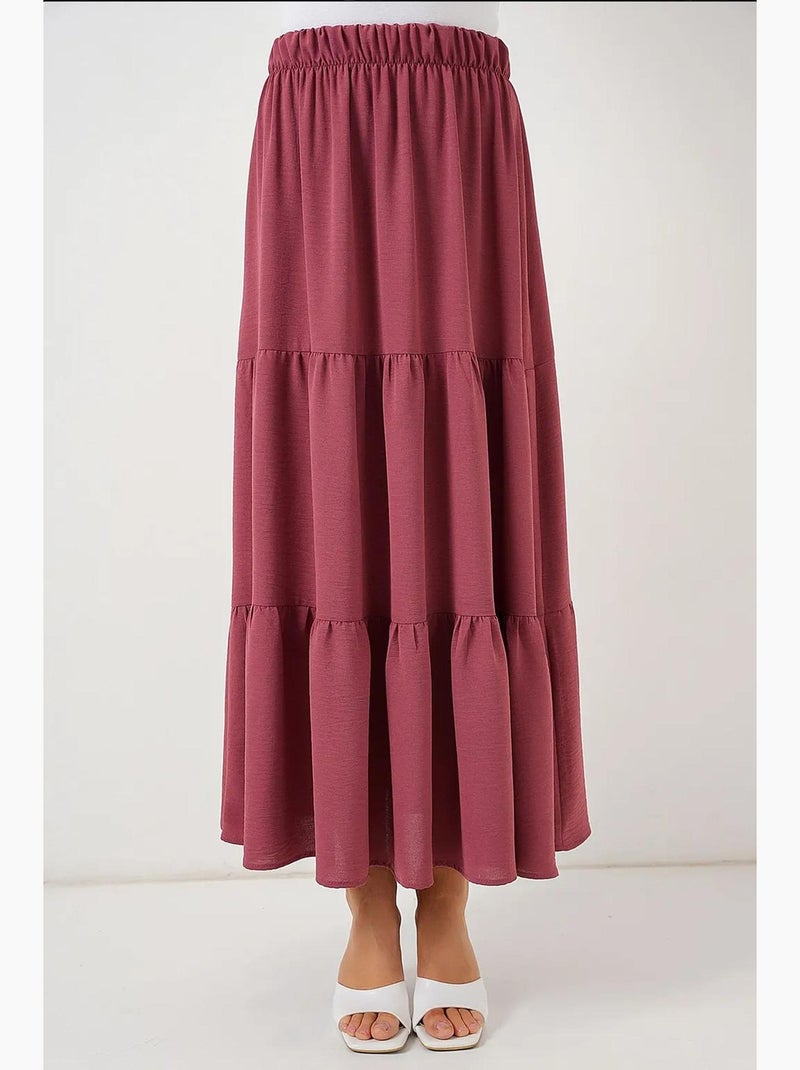 Jupe longue ayrobin bdart Vieux rose - Kiabi