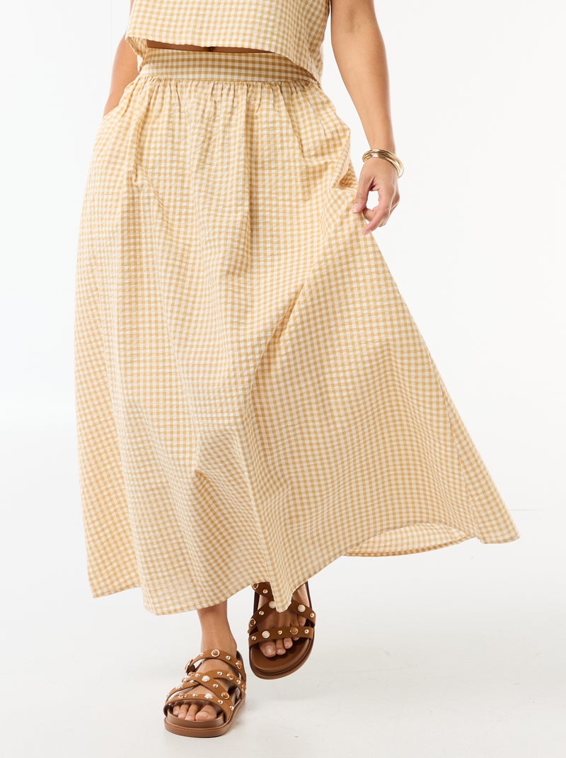 Jupe longue Beige - Kiabi