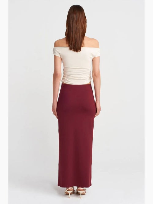 Jupe longue crayon à taille haute dilvin - Kiabi Jupe longue crayon à taille haute dilvin - Kiabi