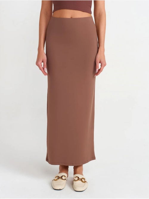 Jupe Longue Crayon À Taille Haute - Kiabi
