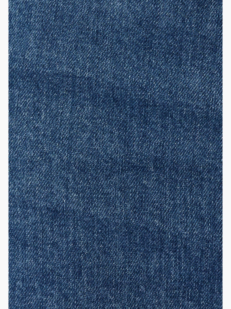 Jupe longue en jean - Damart Bleu denim - Kiabi