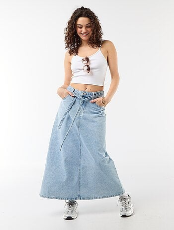 Jupe longue en jean