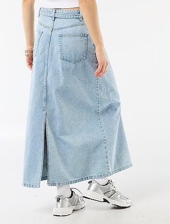 Jupe longue en jean