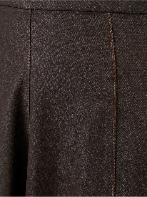 Jupe longue en jean taille haute trapèze avec poches bdart - Kiabi Jupe longue en jean taille haute trapèze avec poches bdart - Kiabi