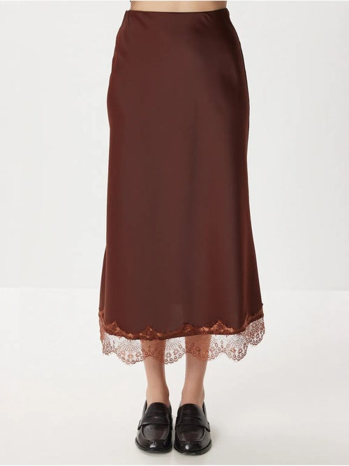 Jupe longue en satin à enfiler istanbul - Kiabi Jupe longue en satin à enfiler istanbul - Kiabi