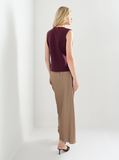 Jupe longue en satin, MO Fashion - Kiabi