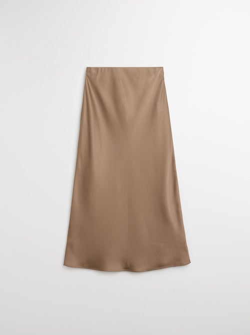 Jupe longue en satin, MO Fashion - Kiabi