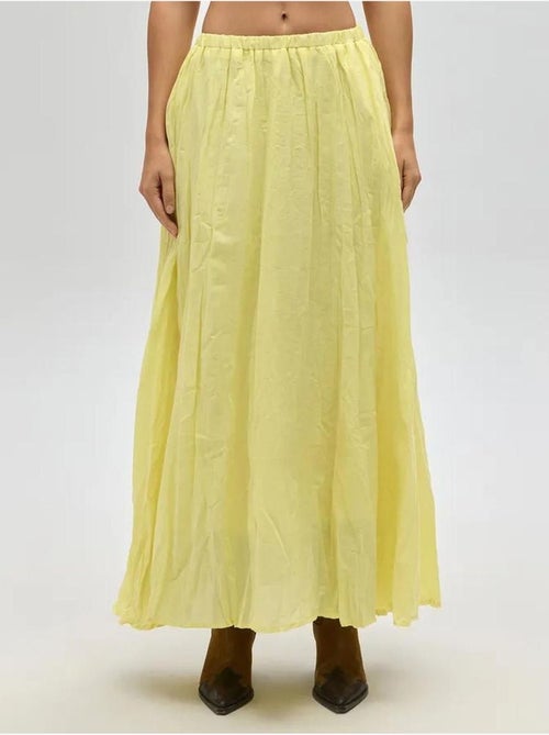 Jupe longue en seersucker taille haute mai - Kiabi Jupe longue en seersucker taille haute mai - Kiabi