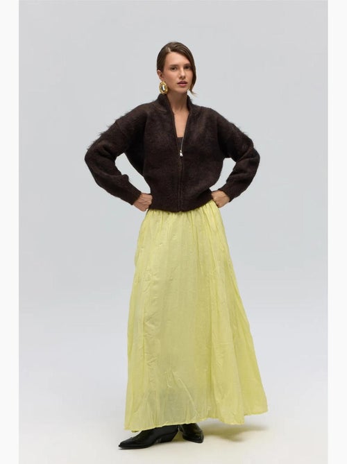 Jupe longue en seersucker taille haute mai mai studios - Kiabi Jupe longue en seersucker taille haute mai mai studios - Kiabi