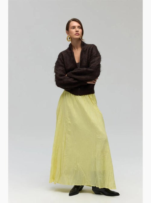 Jupe longue en seersucker taille haute mai mai studios - Kiabi Jupe longue en seersucker taille haute mai mai studios - Kiabi