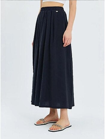Jupe longue en tulle taille haute avec poches mixray