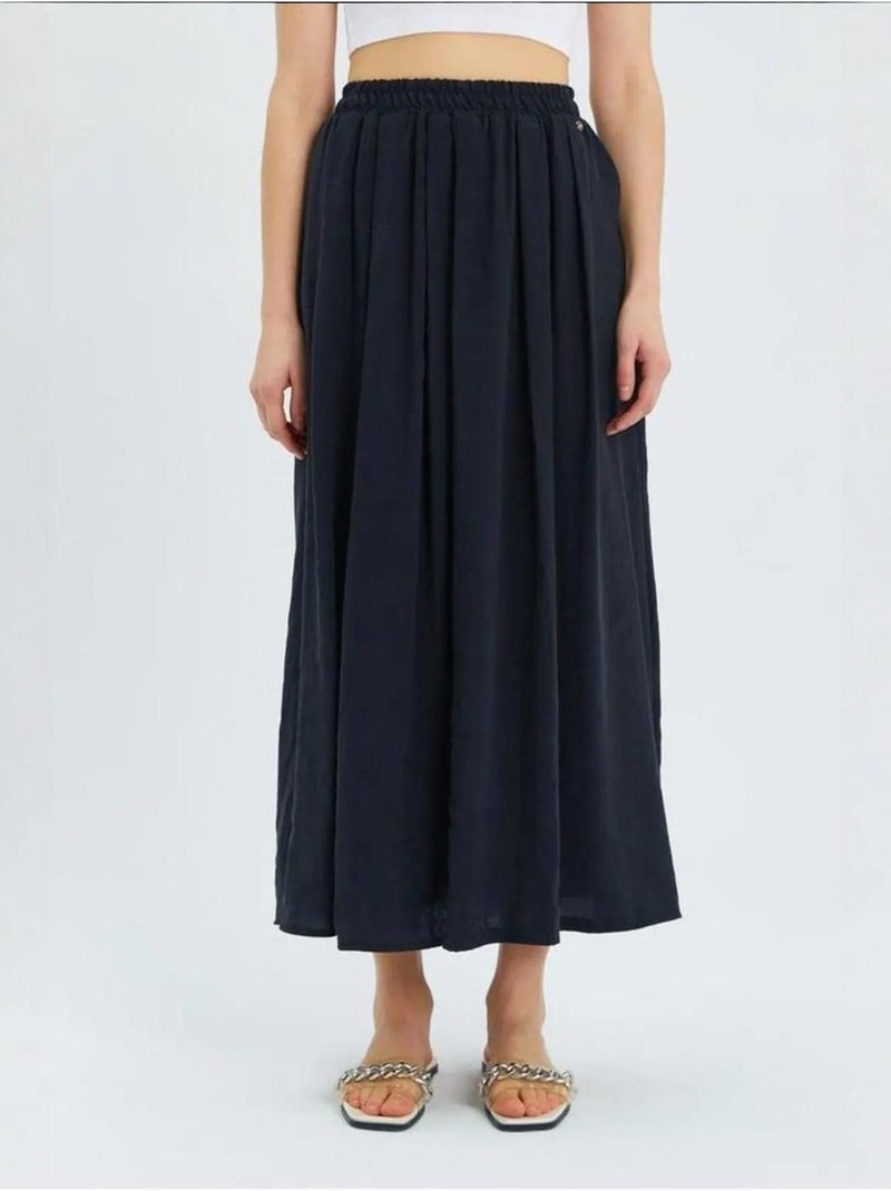 Jupe longue en tulle taille haute avec poches mixray Noir - Kiabi