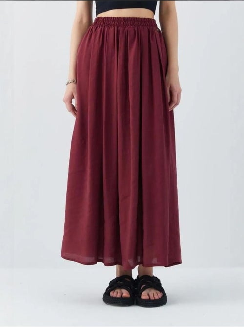 Jupe longue en tulle taille haute avec poches mixray - Kiabi