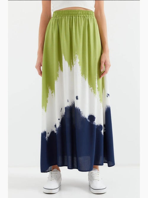 Jupe longue en viscose à motifs bdart - Kiabi Jupe longue en viscose à motifs bdart - Kiabi