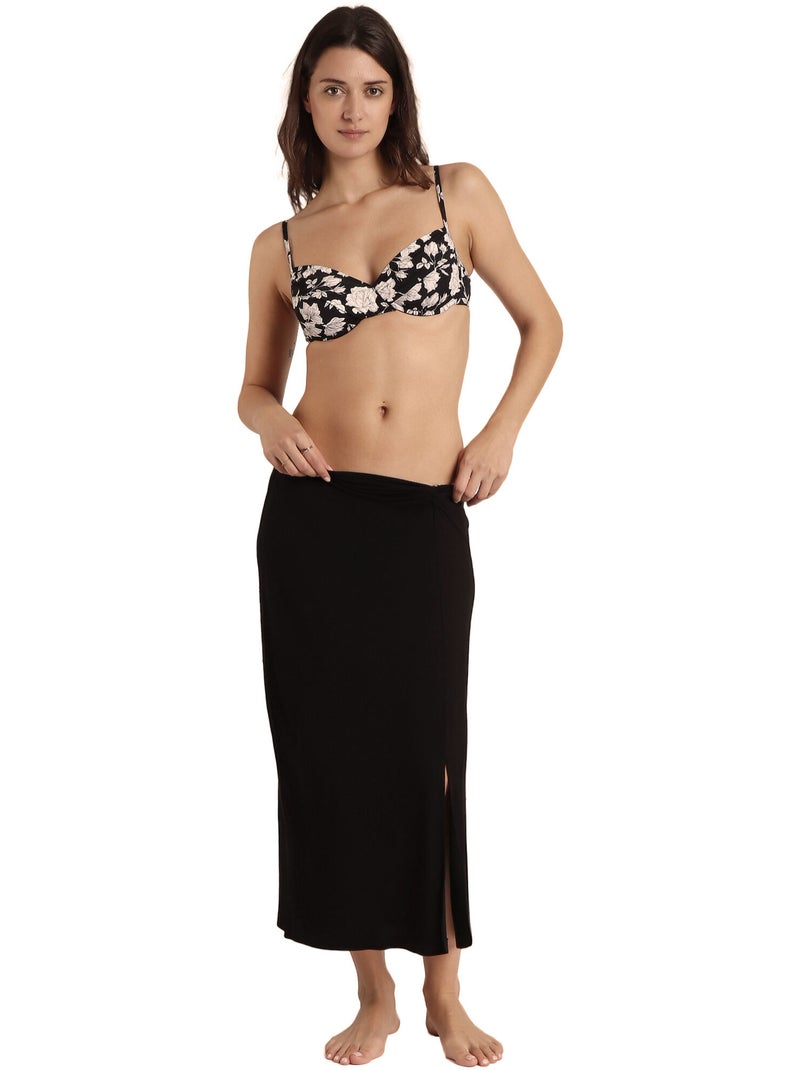 Jupe longue estivale Black Noir - Kiabi
