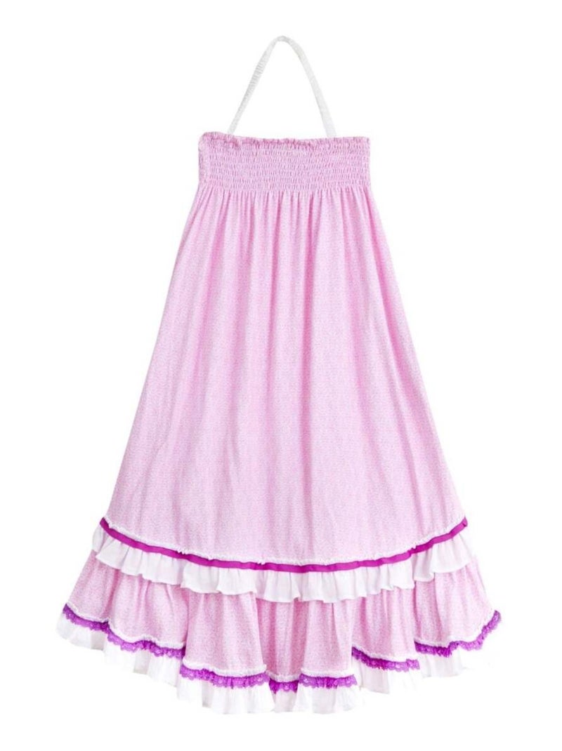 Jupe Longue Été   2-en-1  Jersey  et   IBIZA - La Faute à Voltaire Blanc Rose - Kiabi