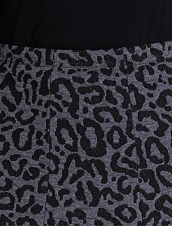 Jupe longue évasée maille jacquard