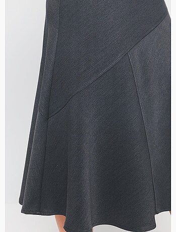 Jupe longue évasée tissu extensible - afibel